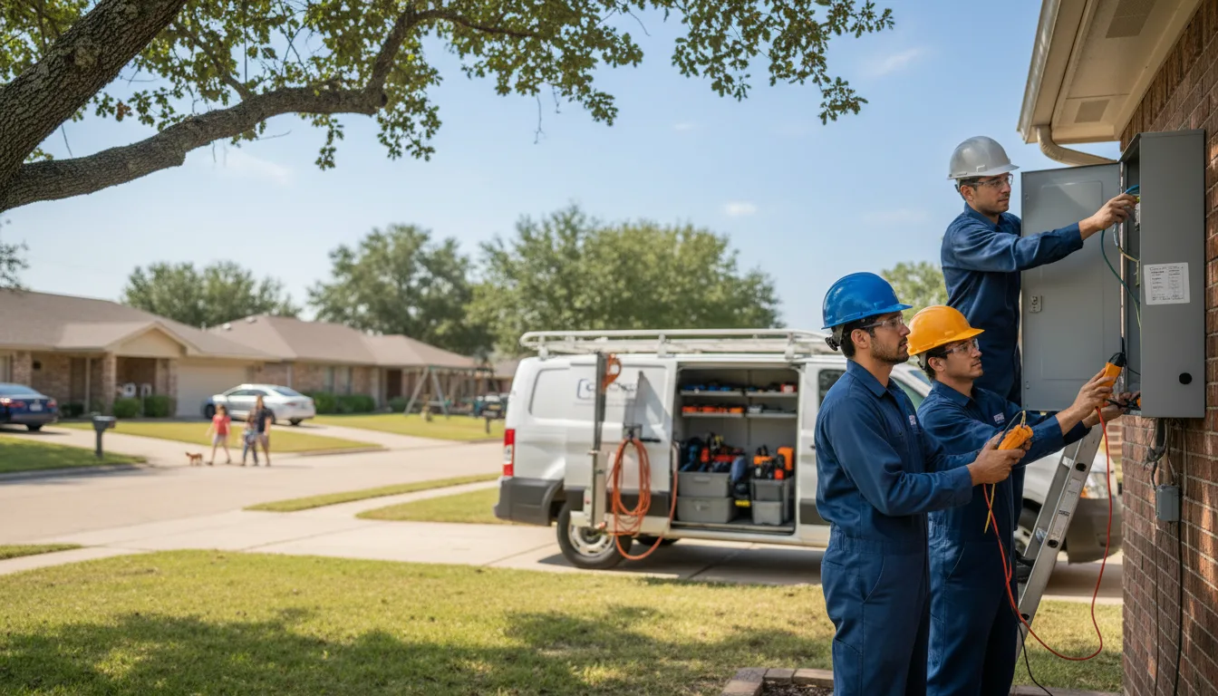 Certified electrician providing emergency electrical services in Balko, OK